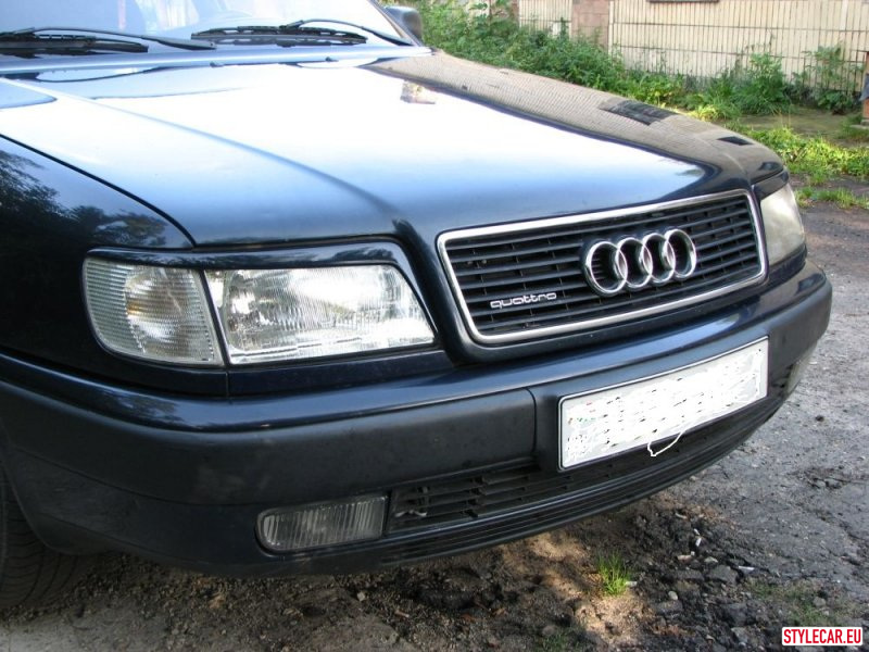 Eyelashes On Headlights [Au10At0226Jn] For Audi 100 (C4) 