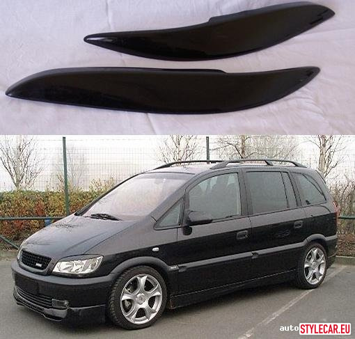 Eyelashes On Headlights [Op10At1553Jn] For Opel Zafira A 