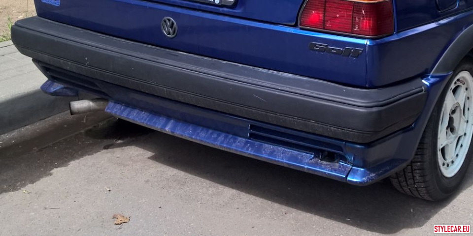 Rear Bumper Bottom Trim [Vw16At3927St] Kamei Style Inspired For Volkswagen Golf Ii 