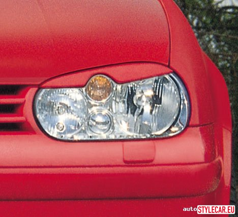 Eyelashes On Headlights [Vw10At1698Jn] Kamei Style Inspired For Volkswagen Golf Iv 