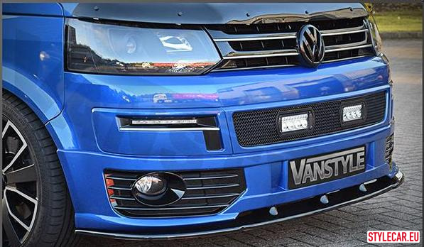 Front Bumper Diffuser [Vw36At2751Bsm] For Volkswagen T5 