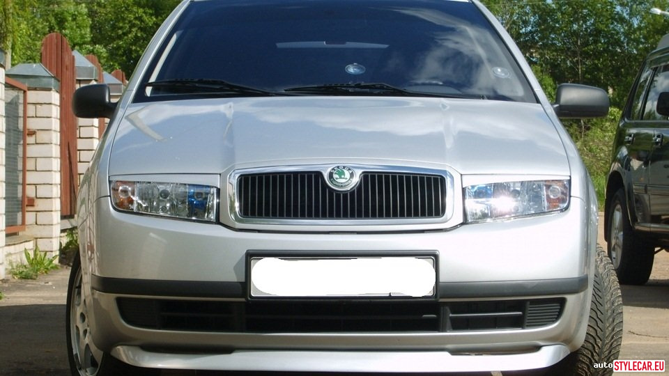 Eyelashes On Headlights [Sk10At2097Bsm] For Škoda Fabia I 