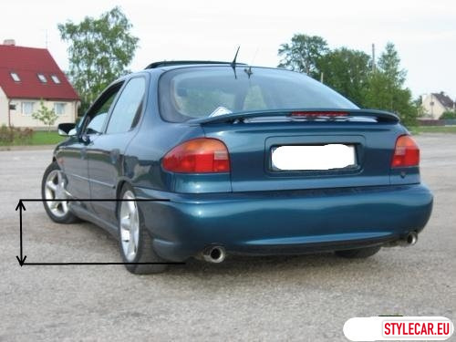 Rear Bumper Bottom Trim [Fo16At0357Wl] For Ford  Mondeo I 