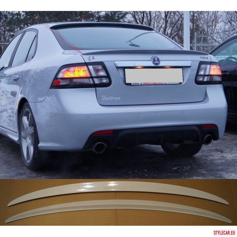 Trunk Lid Spoiler [Sa13At2637St] For Saab 9-3 (Ii) 