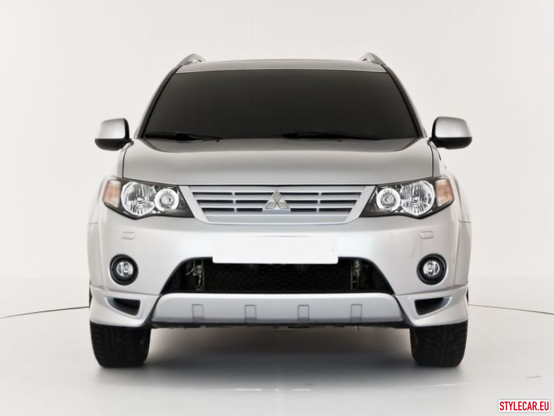 Front Bumper Protection [Mi37At4001Jn] For Mitsubishi Outlander Ii 