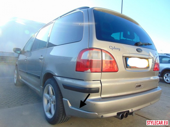 Rear Bumper Protection [Fo34At0482Wl] For Ford  Galaxy (Mk-I, Mk-Ii) 