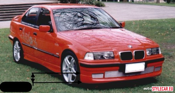 Front Bumper Lower Trim [Bm17At0746Wl] Zender Style Inspired For Bmw (3-Series) E36 