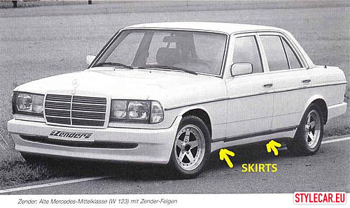 Sill Body Kit [Mb07At2795Wl] Zender Style Inspired For Mercedes-Benz W123 