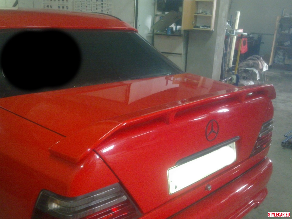 Trunk Lid Spoiler [Mb13At3989St] Zender Style Inspired For Mercedes-Benz W124 