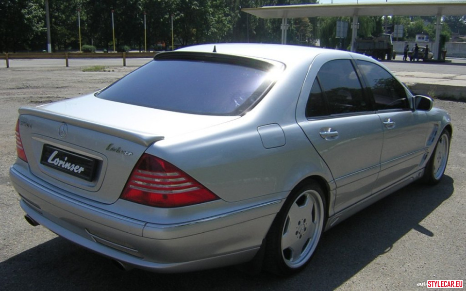 Rear Window Spoiler [Mb03At1236St] Lorinser Style Inspired For Mercedes-Benz W220 