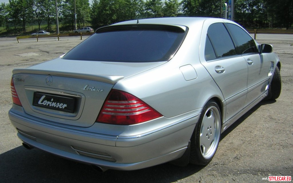 Trunk Lid Spoiler [Mb13At1237St] Lorinser Style Inspired For Mercedes-Benz W220 